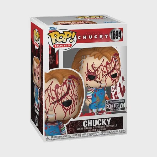 Pop! Movies: Bride of Chucky- Chucky (Bloody) (Entertainment Earth Exclusive)